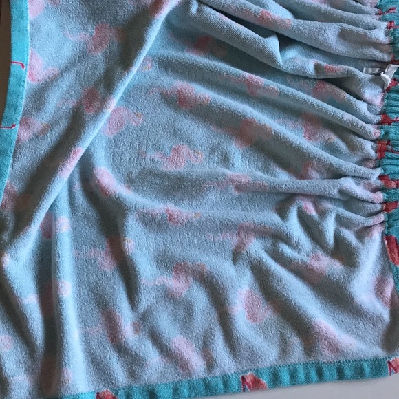 KOHL’s Pink Flamingo towel wrap-OS - Picture 6 of 12